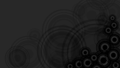 Black colors circles abstract