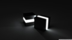 Black cubes minimalistic