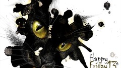 Black dark cats Friday the 13th
