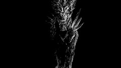 Black dark Dragons fantasy art