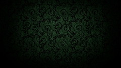 Black dark Green bloom curved