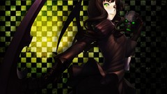 Black dark Green weapons wings dress claws horns skulls long 