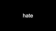 Black dark hate minimalistic