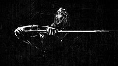 Black dark Knives scratches killer fan art assassins dishonored