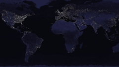 Black dark night lights