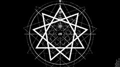 Black dark pentagram slipknot