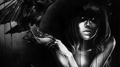 Black dark Ravens artwork