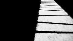 Black dark simple white hell minimalistic