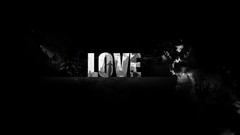 Black dark text love