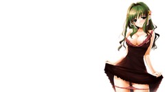 Black dark white light woman Anime bra