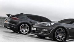 Black design track wheels grey Porsche Panamera