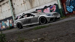 Black design tuning Mercedes-Benz races cl