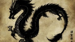 Black Dragons Chinese artwork