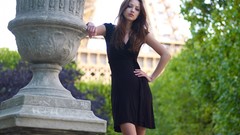 Black dress anna sbitnaya ukrainian high heels