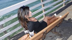 Black dress denise milani cleavage huge boobs