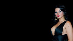 Black dress Simple Background pornstars Anna Polina