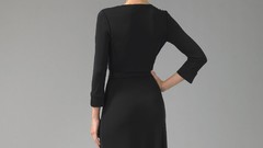 Black dress Women fashion brunettes models Prada fernanda