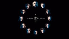 Black faces game of thrones TV series minimalistic