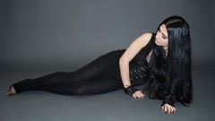 Black fallen woman stocks