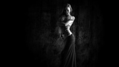 Black fantasy creepy woman