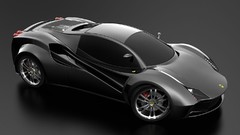 Black Ferrari concept cars