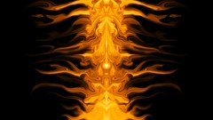 Black fire black background