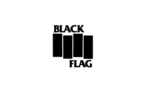 Black flag logo rise
