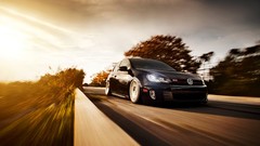 Black front Volkswagen Golf Volkswagen Golf GTI