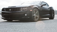 Black glare chevrolet camaro muscle cars