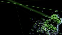 Black Green abstract