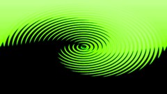 Black Green abstract drop circles waves