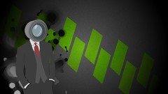 Black Green abstract Tuxedo Cameras suit Vignette