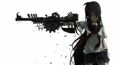 Black Guns gloves white