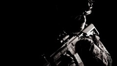 Black Guns soldiers airsoft