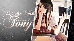 Black hair black eyes cleavage pocky