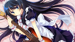 Black hair blue eyes