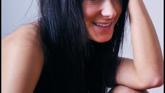 Black hair portraits Kristina Uhrinova