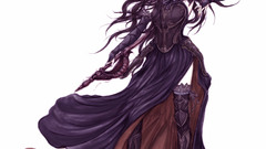 Black hair woman long