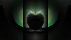 Black heart abstract
