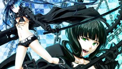Black Katana chains black rock shooter Dead Master