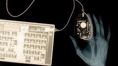 Black keyboards X-ray mice