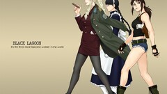 black lagoon Balalaika Revy Roberta smoking anime girls Anime