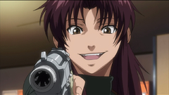 Black lagoon Revy gunpoint
