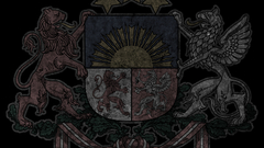 Black latvian bearings gerbonis armorial