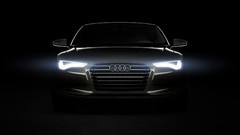 Black lights Audi concept