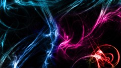 Black lights waves abstract
