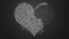 Black love home Typography Hearts valentines day