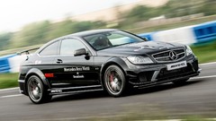 Black Mercedes Benz C63 Mercedes C 63 AMG