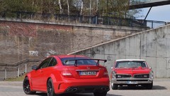 Black Mercedes Benz C63 Mercedes C 63 AMG