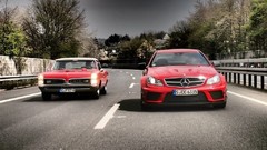 Black Mercedes Benz C63 Mercedes C 63 AMG